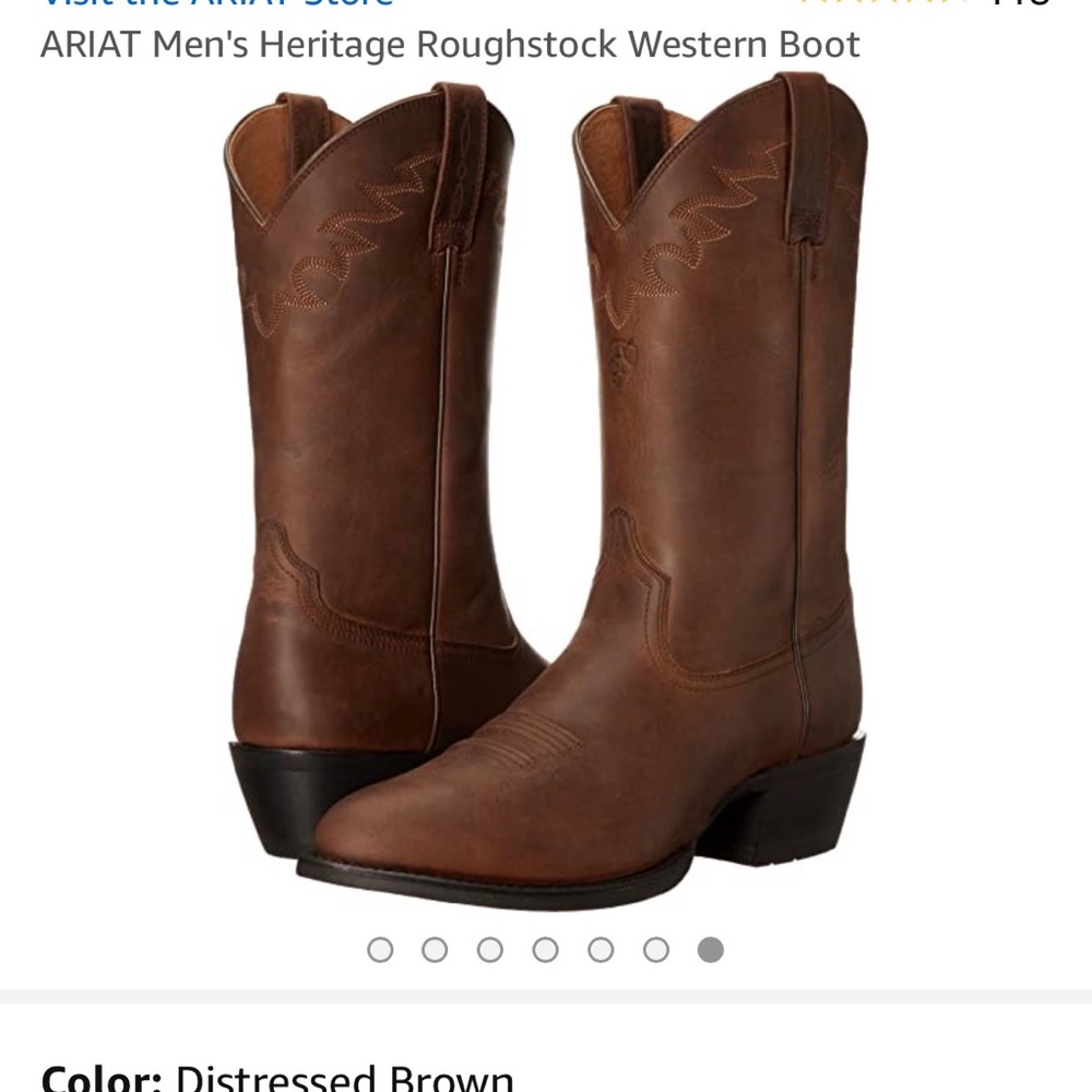 ARIAT Men's Heritage Roughstock Western Boot Sz 9D